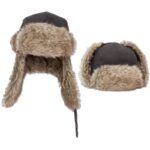 Black & Faux Fur Hat