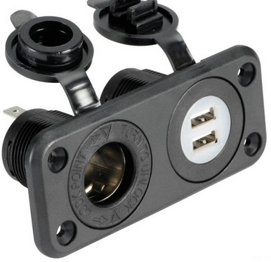 presa accendisigari + doppia usb presa accendisigari + doppia usb