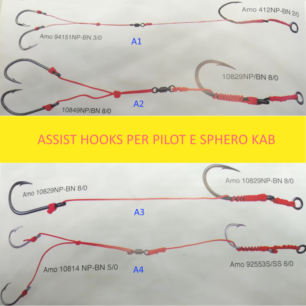 ASSIST HOOKS PER SPHERO E PILOT KAB ASSIST HOOKS PER SPHERO E PILOT KAB