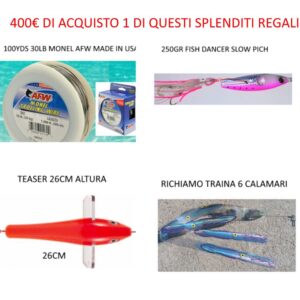 SU 400€ DI ACQUISTO OMAGGIO A SCELTA