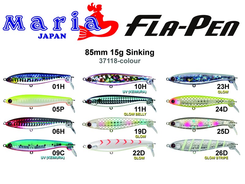 MARIA FLA-PEN 85MM 15GR SINKING MARIA FLA-PEN 85MM 15GR SINKING