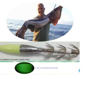 TOTANARA FLUO DI PROFONDITA' JIG SQUID 35CM 1300GR