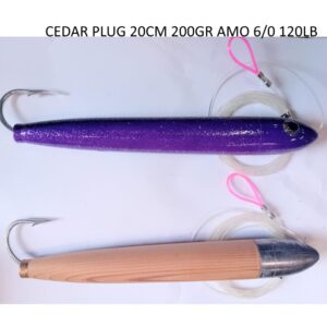 CEDAR PLUG BIG GAME 20 CM 200GR ARMATI 120LB