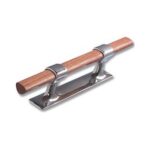 Bitta Ottone Cromato con Traversino in Legno