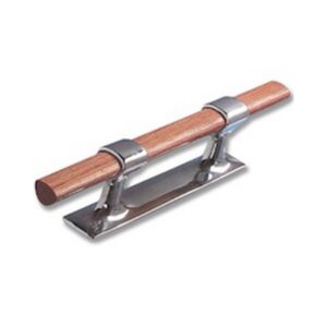 Bitta Ottone Cromato con Traversino in Legno