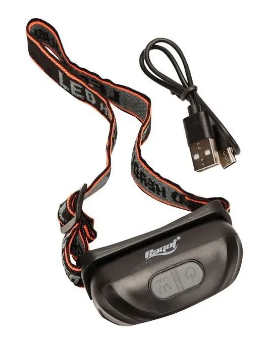 Cattura LAMPADA FRONTALE RAGOT SENSOR USB RICARICABILE LED - immagine 1