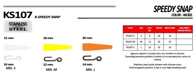 K-SNAP-2026 MED FISHING K-SPEEDY SNAP - immagine 1