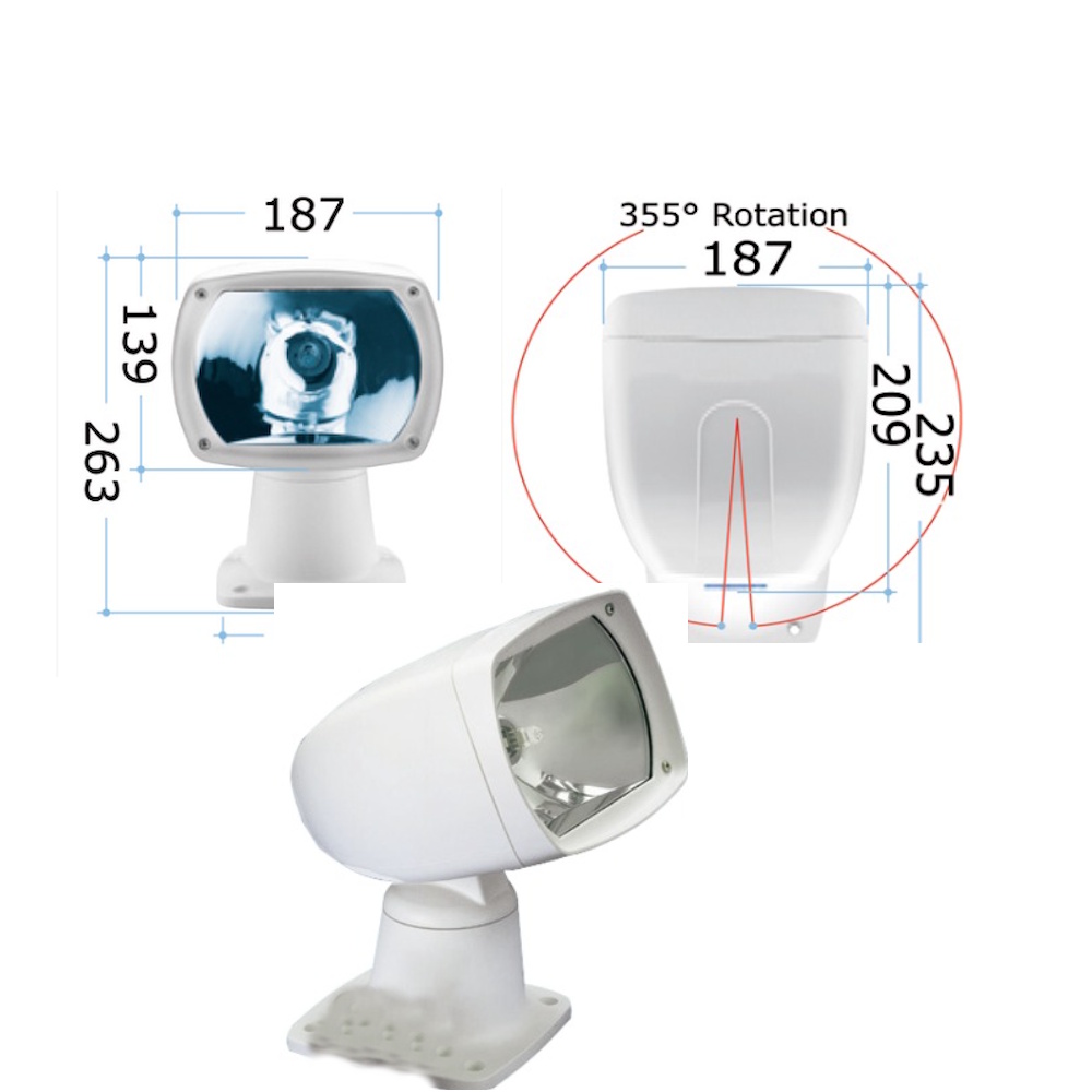 FARO Faro Guest Beamer 100+55W 12V TELECOMANDO - immagine 1