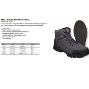 SCIERRA KENAI WADING BOOTS SUOLA IN FELTRO ANTISCIVOLO